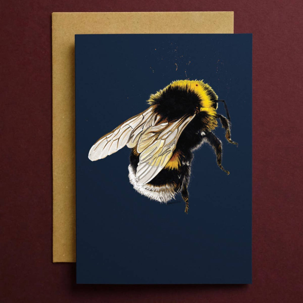 Some Ink Nice bee greeting card.