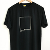Maude Andrade Bamboo T-shirt in black with New Mexico State outline