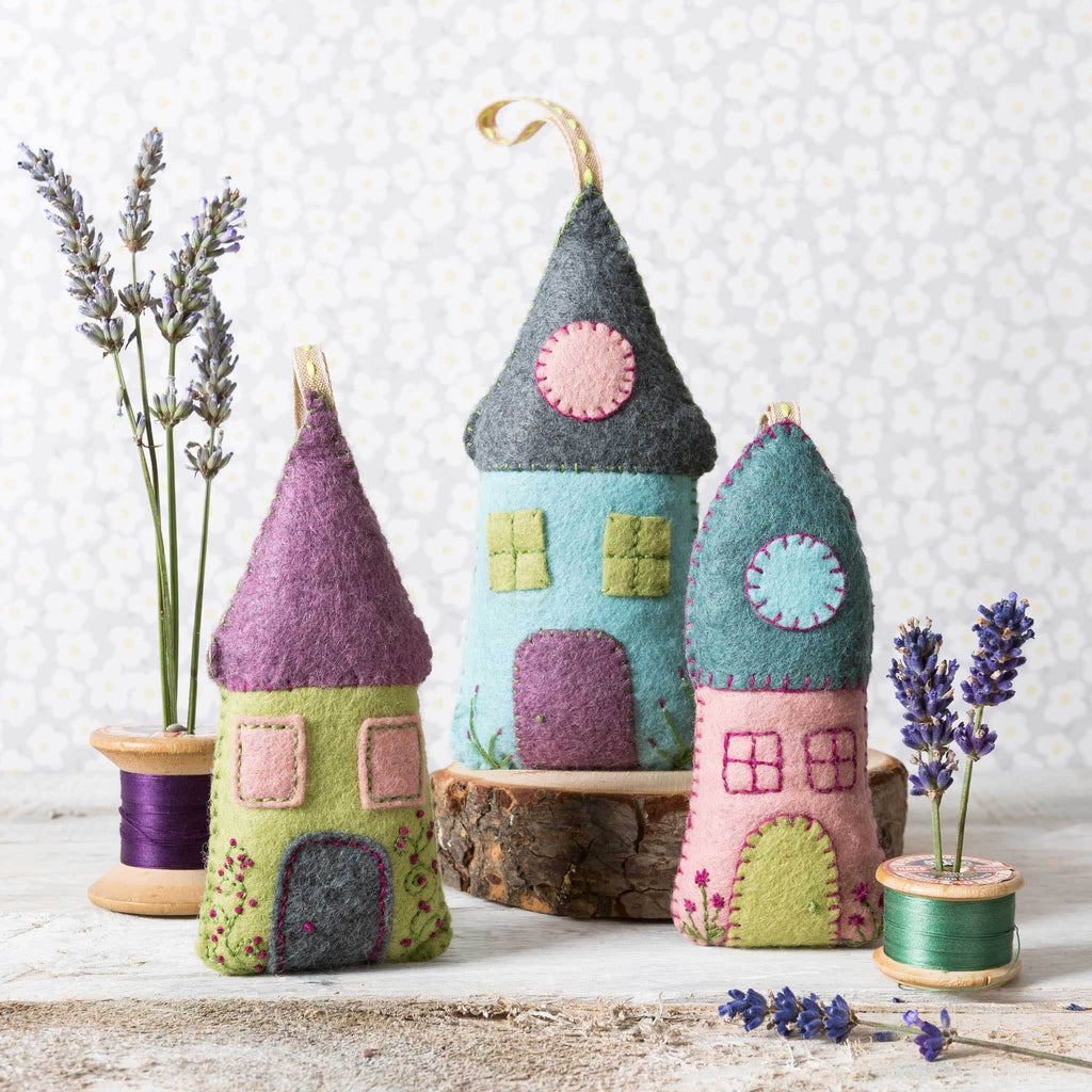 Corinne Lapierre lavender house felting kit.