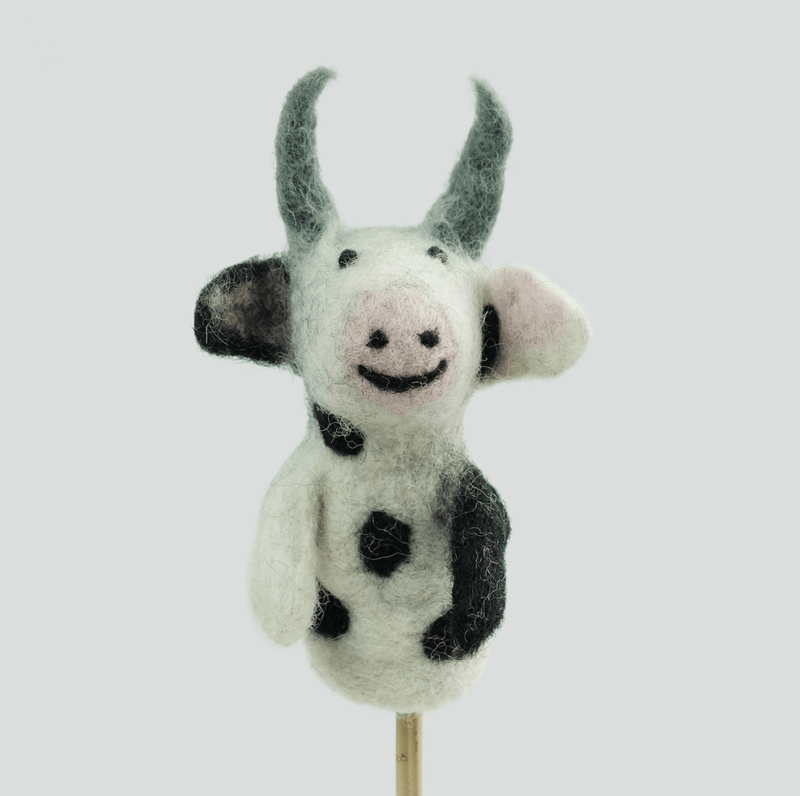 Cow Finger Puppet