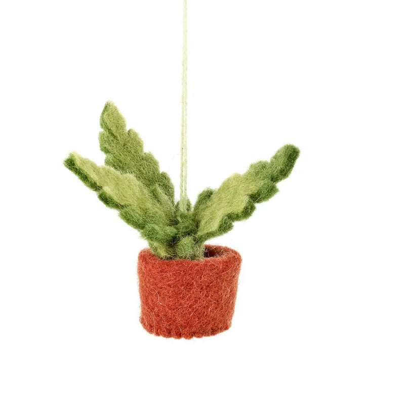 Handmade Felt Hanging Mini Plants