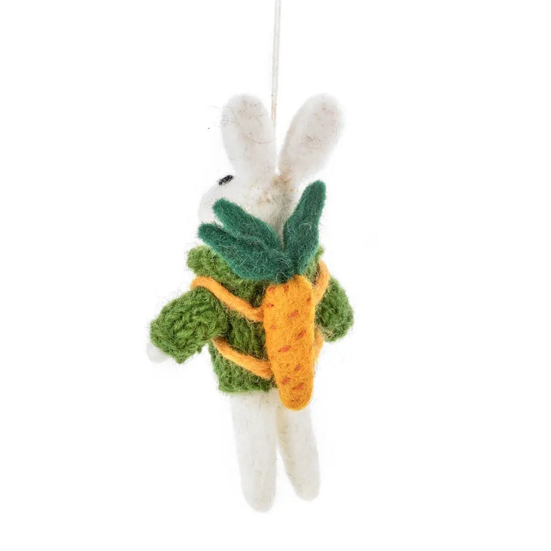 Handmade Felt Ronnie Rabbit- Easter Decoration BACK