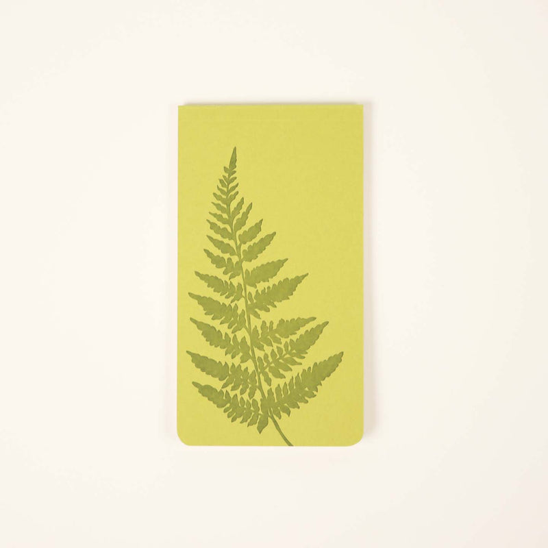 Blackbird Letterpress fern jotter notepad.