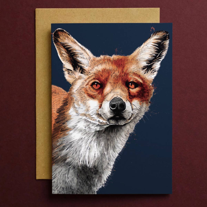 Some Ink Nice fox greeting card.