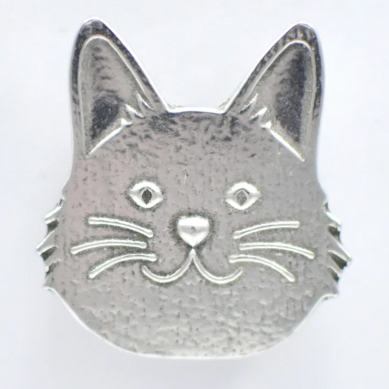 Roos Foos pewter magnets: Happy Cat