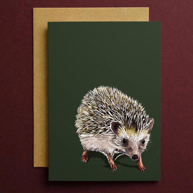 Some Ink Nice hedgehog greeting card.