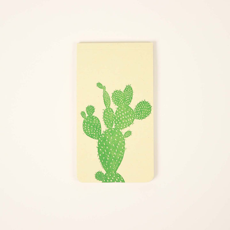 Blackbird Letterpress prickly pear jotter notepad.