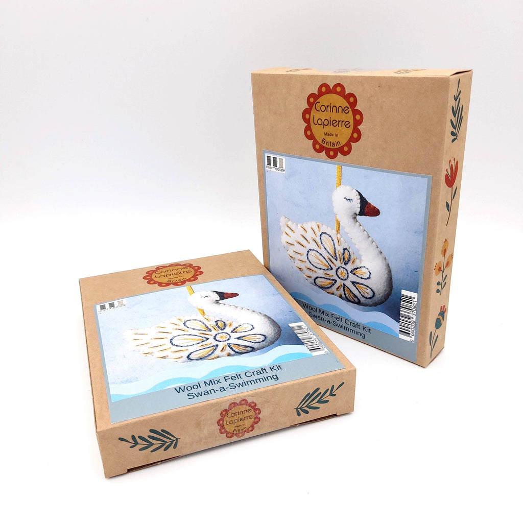 Corinne Lapierre Swan Ornament Felting Kit.