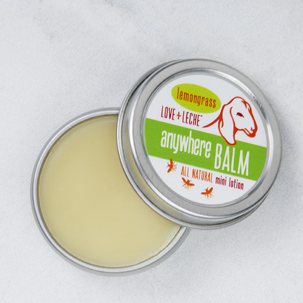 Anywhere Balm, mini lotion, made by Love and Leche: lemongrass