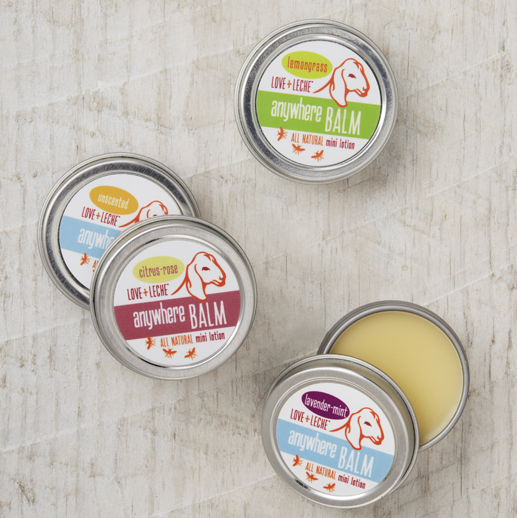 Anywhere Balm, mini lotion, made by Love and Leche