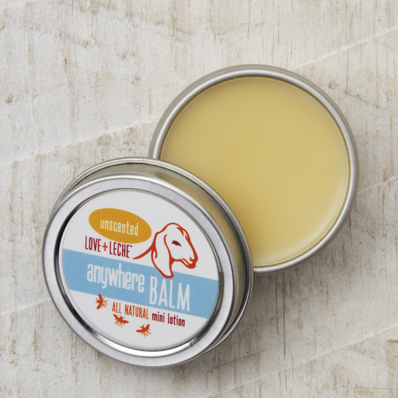 Anywhere Balm, mini lotion, made by Love and Leche: unscented