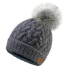 Woolk Wool Winter Hats: Grey.